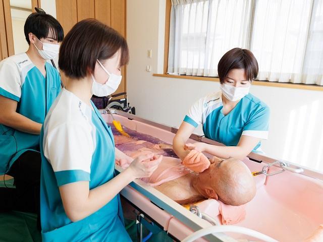 訪問入浴って一番の笑顔がみれる看護だから嬉しい！