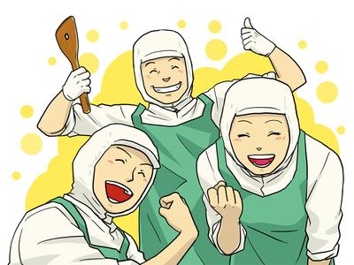 調理補助(パート)募集！無資格・未経験でも大丈夫！幅広い世代が活躍中♪通勤便利な職場です！バイク通勤可
